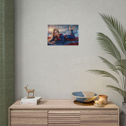 Supergirl Poster, DC Comics Wall Art, Superhero Print Decor