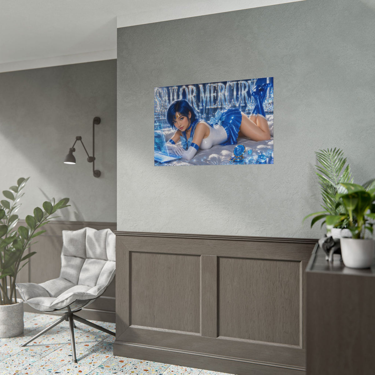 Anime Room Decor Sailor Mercury Sailor Moon Poster Wall Art Character Print