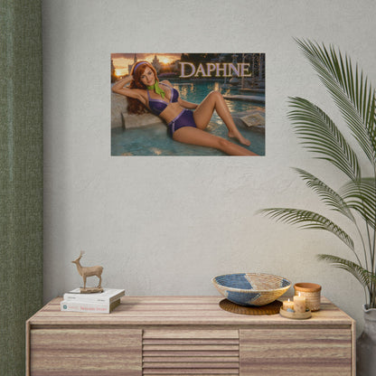 Daphne Blake Character Poster Scooby Doo Cartoon Room Decor Collector Wall Art