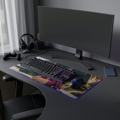 Килимок для столу Boa Hancock – світлодіодний RGB-підкладка, ігровий комплект із романтичною дівчиною з аніме Вайфу