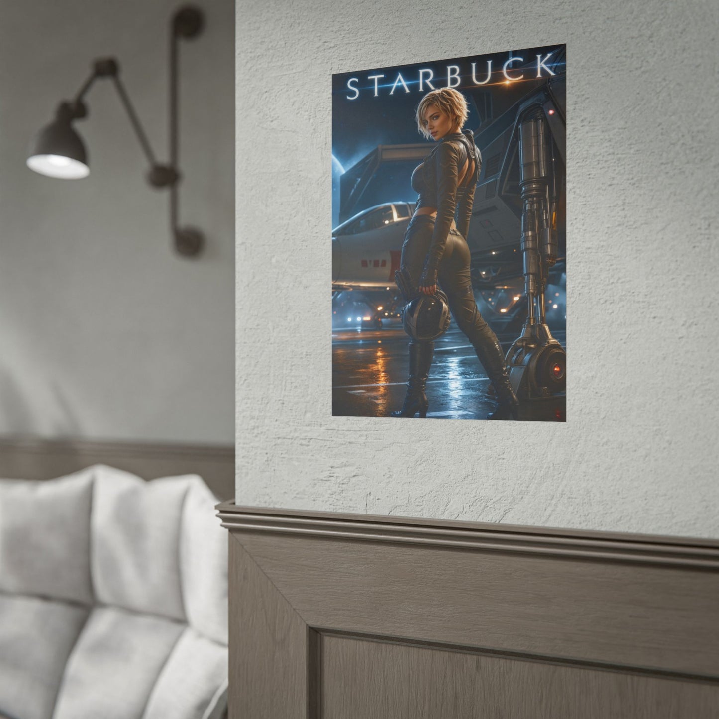 Kara Starbuck Thrace Battlestar Galactica Wall Art Poster Print
