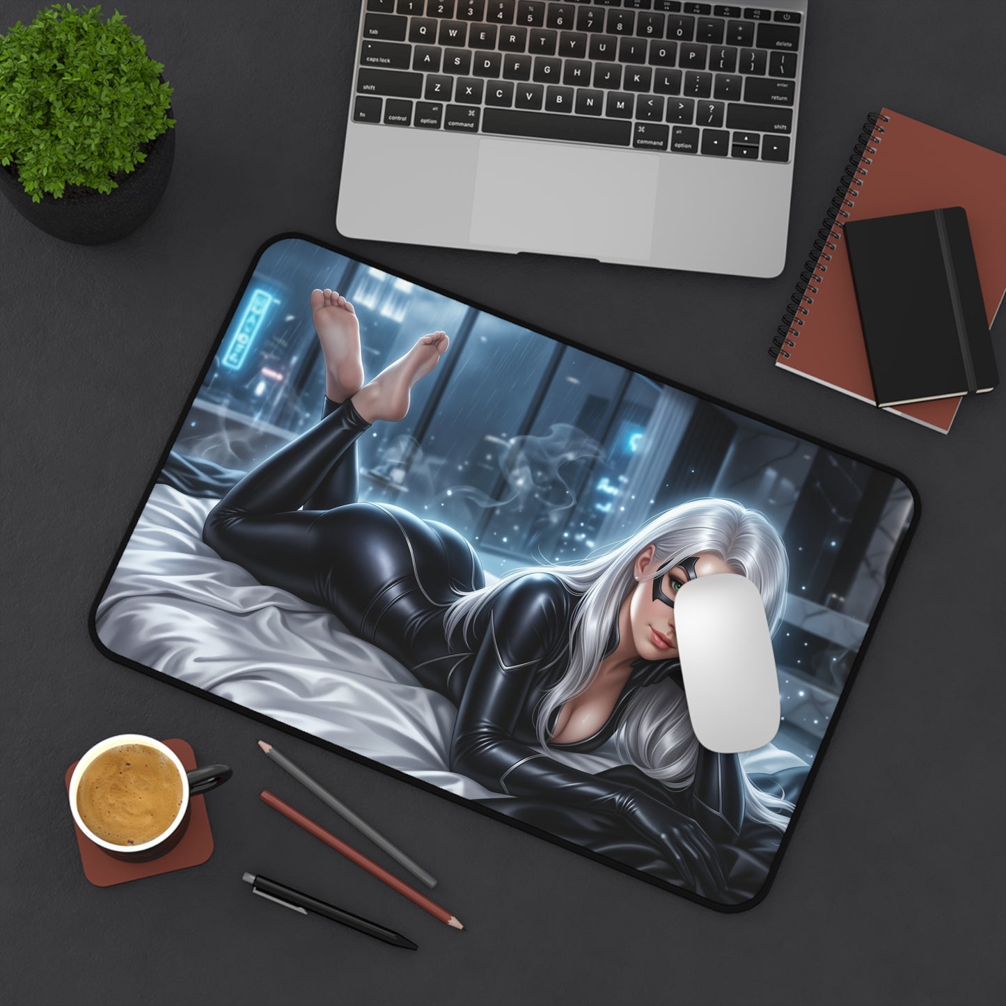 Marvel Mouse Pad, Black Cat Desk Mat, Large Gaming Pad