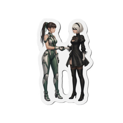Eve &amp; 2B Magnet – Anime-Sci-Fi-Mädchenmagnet, Stellar Blade x Nier Automata Dekoration