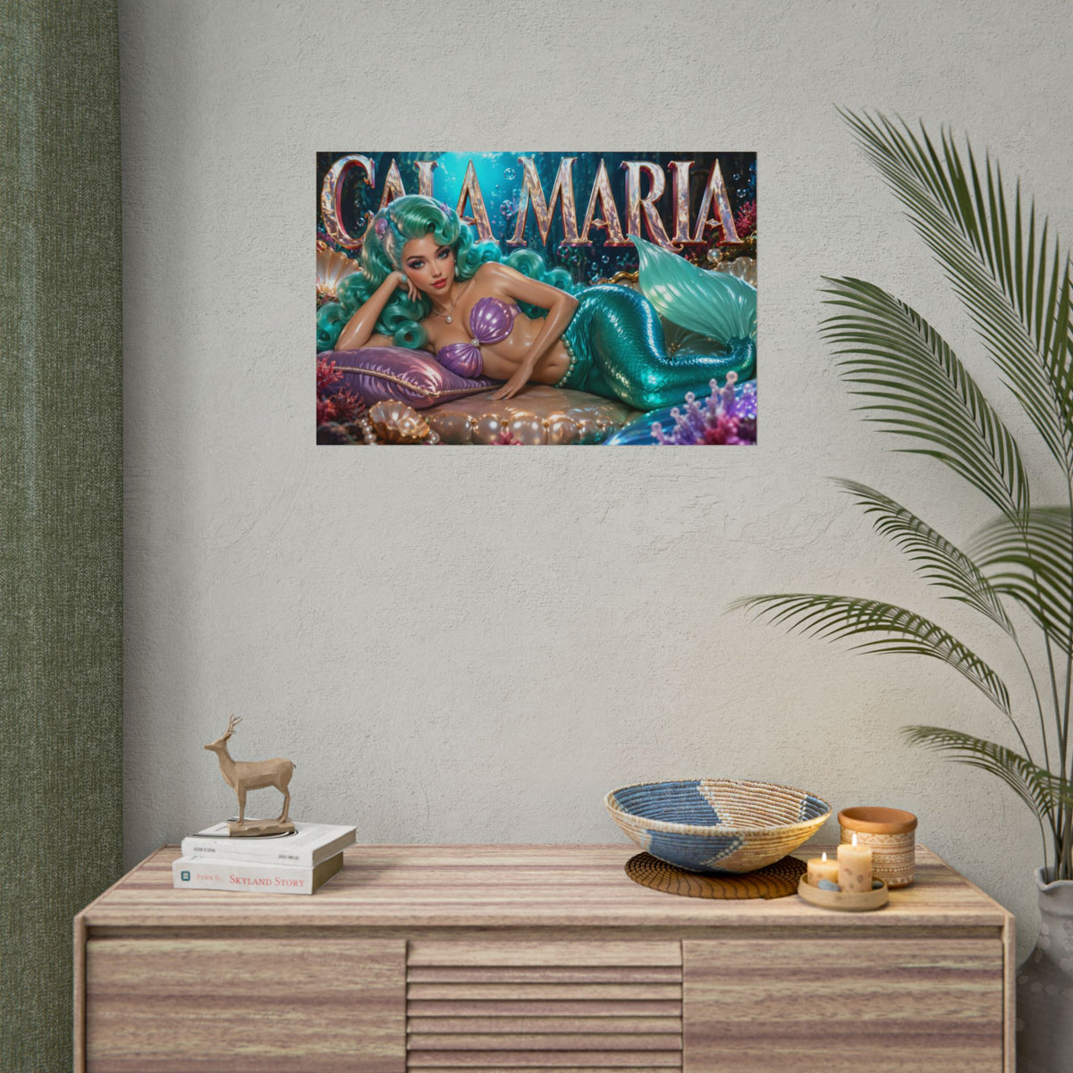 Cala Maria Character Poster Cuphead Gamer Room Wall Art Collectible Decor