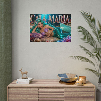 Cala Maria Character Poster Cuphead Gamer Room Wall Art Collectible Decor