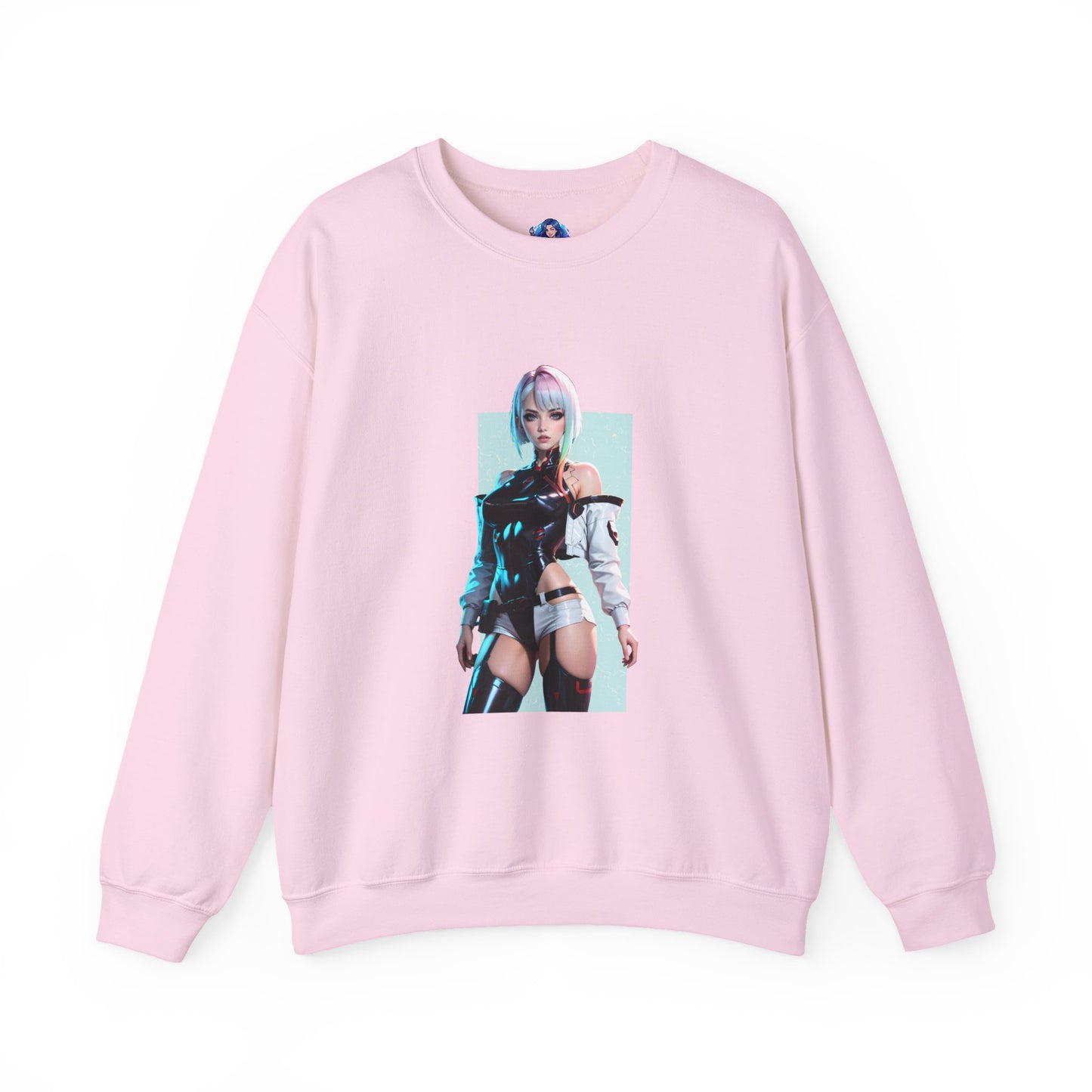 Lucy Edgerunners Sweatshirt, Cyberpunk-Rundhalsausschnitt, futuristische Gaming-Bekleidung für Fans