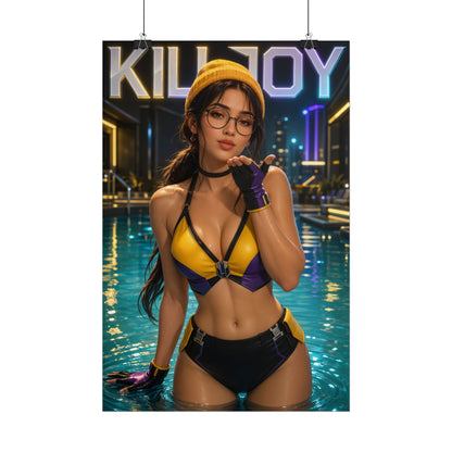 Killjoy Character Poster Valorant Gamer Gift Gaming Setup Wall Decor Print
