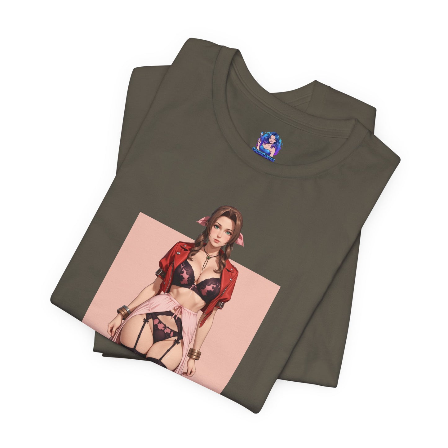 Aerith-T-Shirt | Final Fantasy VII Grafik-T-Shirt für Otaku &amp; Gaming-Fans | Anime-Heldinnen-Shirt