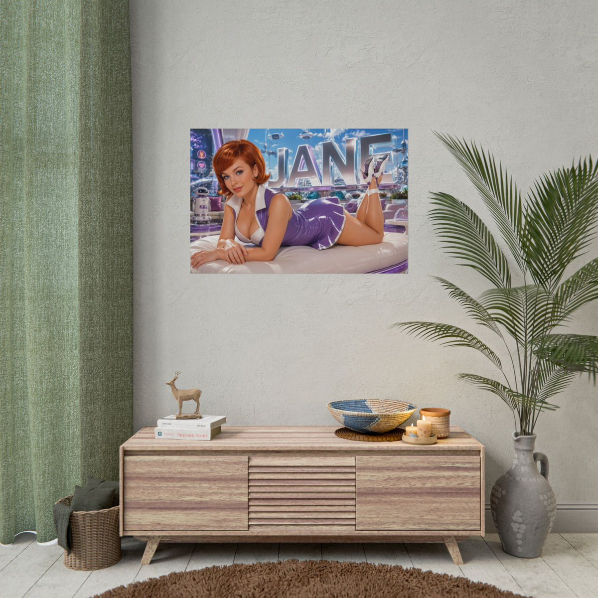 Retro Wall Art Jane Jetson The Jetsons Poster Character Room Decor Art Print