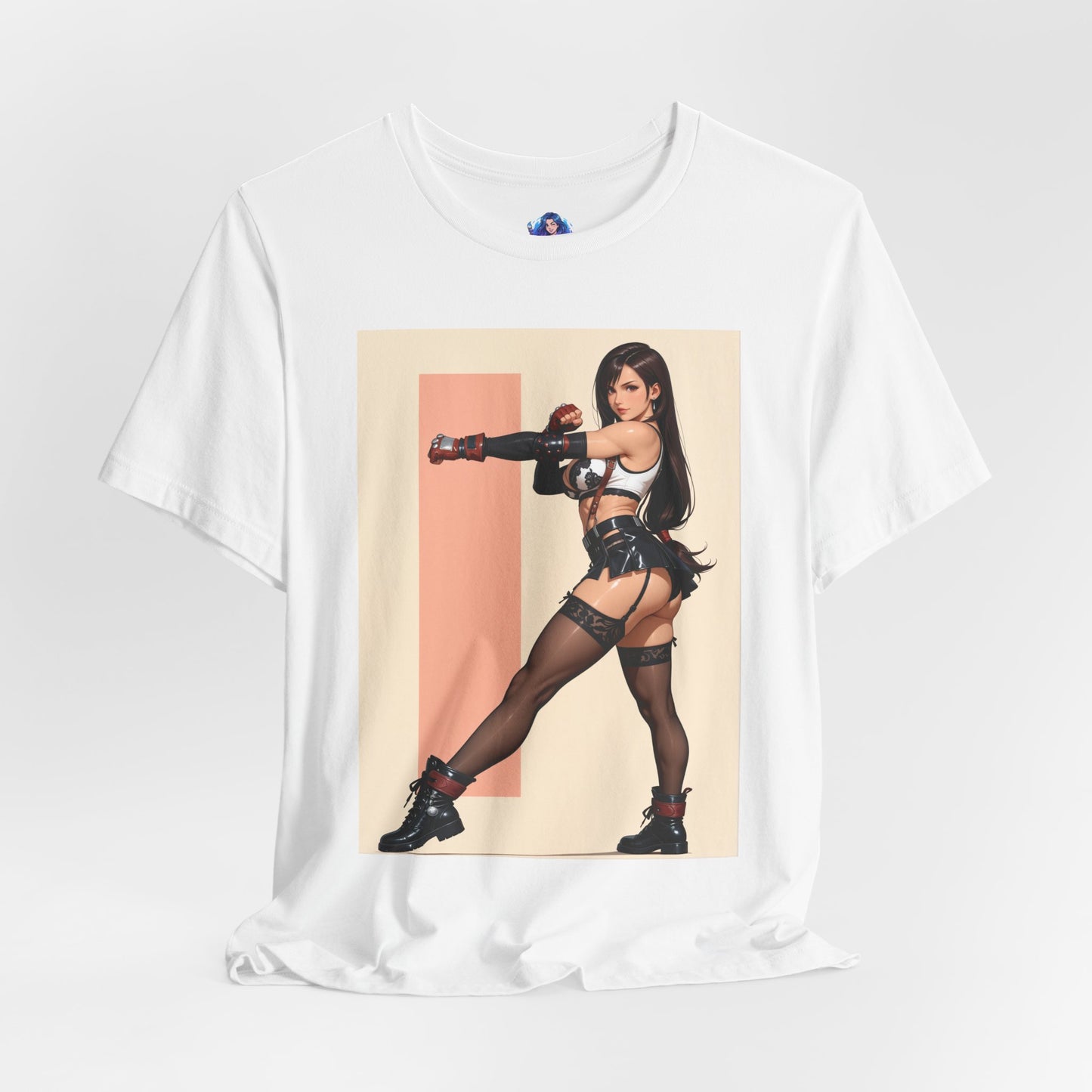 Tifa Lockhart Grafik-T-Shirt | Final Fantasy VII T-Shirt für Otaku- und Gamer-Fans | Sexy Heldinnen-Shirt