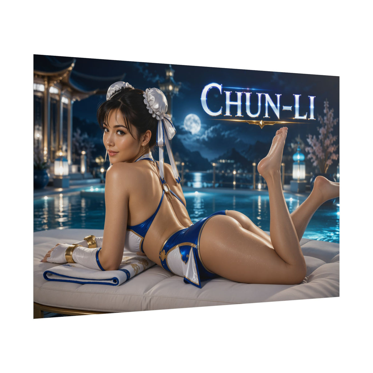 Chun Li Poster Gaming Room Wall Decor Character Art Collector Gift