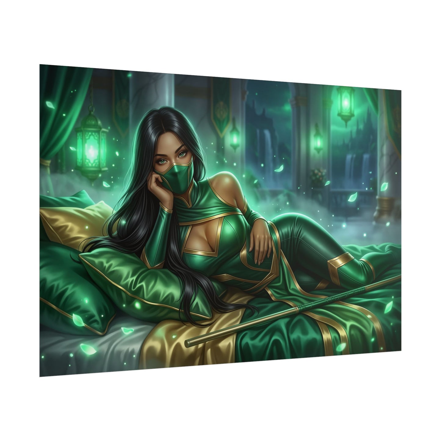 Jade Mortal Kombat Poster, Gaming Poster, Ninja Wall Art Decor