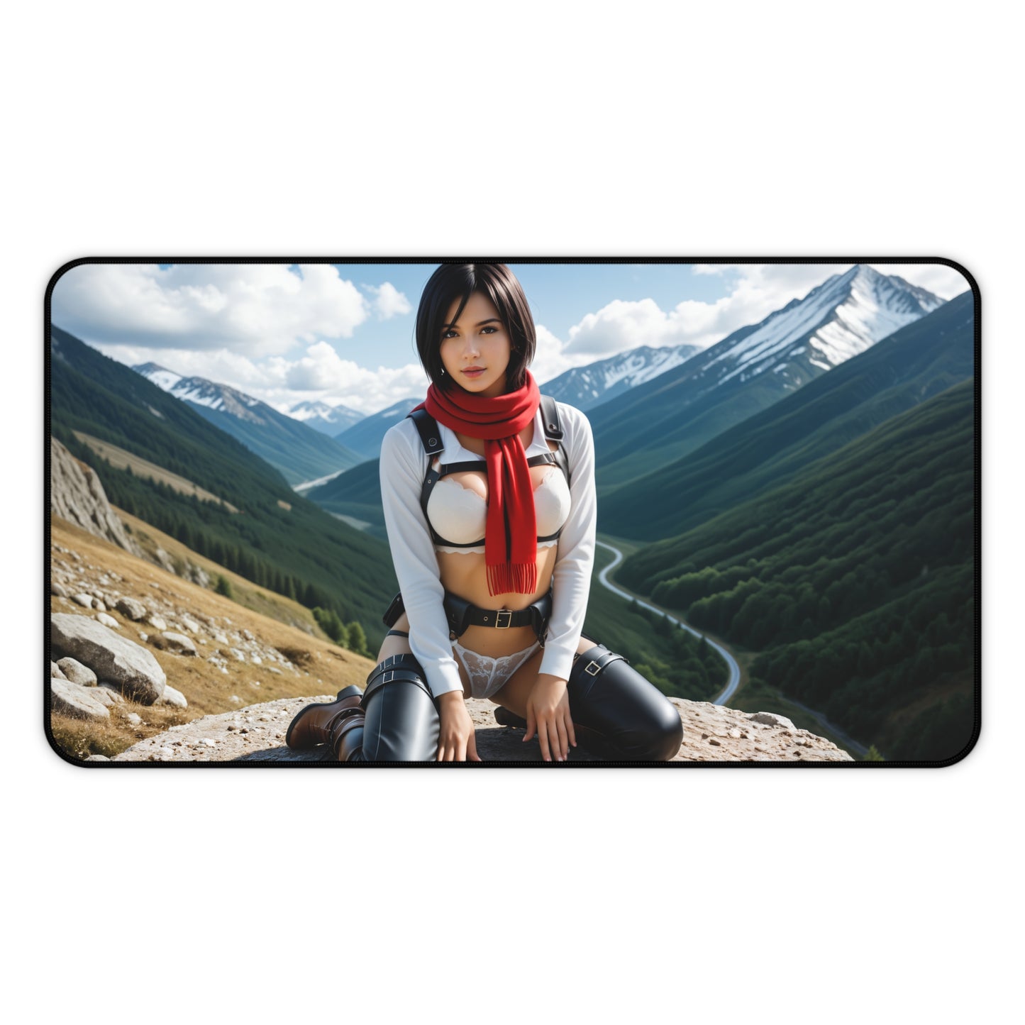 Килимок для миші Mikasa Ackerman, килимок для столу «Атака титанів», набір для гри воїн з аніме