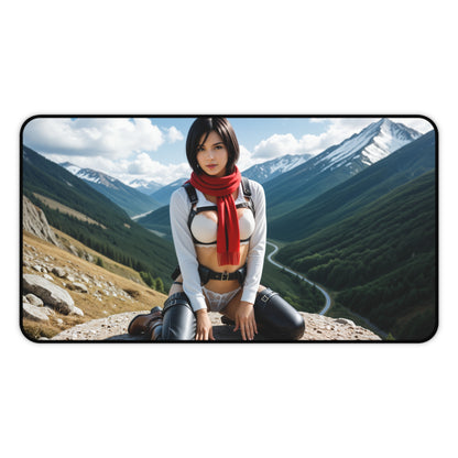 Килимок для миші Mikasa Ackerman, килимок для столу «Атака титанів», набір для гри воїн з аніме