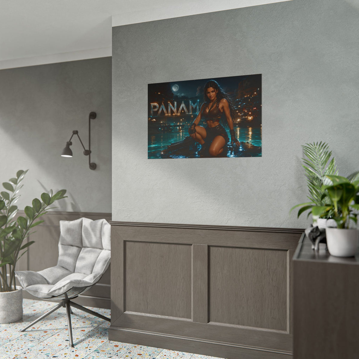 Panam Palmer Cyberpunk Gaming Poster Wall Art Gamer Room Decor Collectible Print