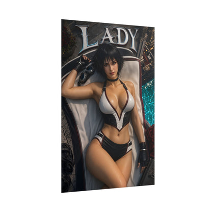Gaming Wall Art Lady Devil May Cry Poster Bedroom Game Room Decor Art Print
