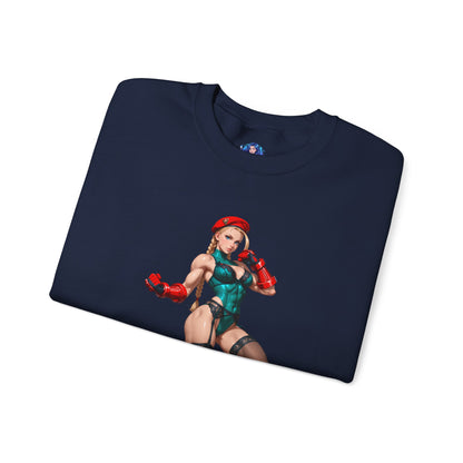 Біла толстовка Cammy, чохол Street Fighter Crewneck, ігровий одяг для бійців та фанатів