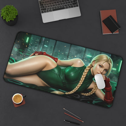 Street Fighter Mouse Pad, Cammy Desk Mat, Anime Decor XXL