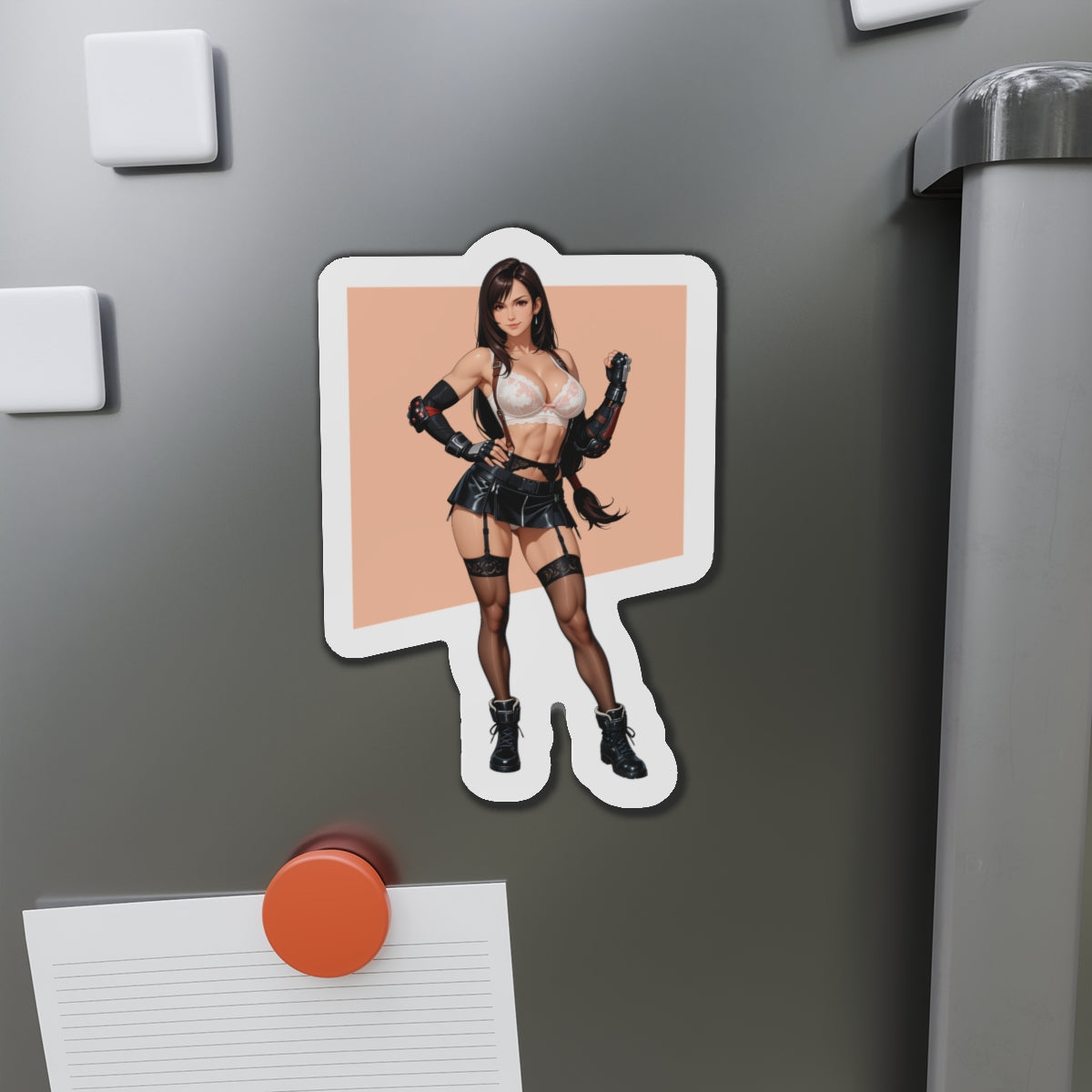 Магніт із аніме Тіфи Локхарт – магніт із дівчиною-винищувачем FF7, милий декор для холодильника-геймера