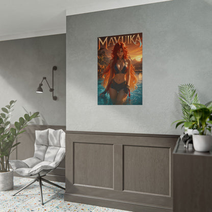 Mavuika Genshin Impact Poster Anime Wall Art Manga Style Bedroom Room Decor
