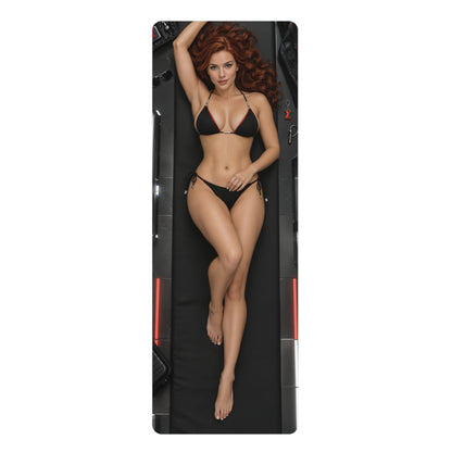Black Widow Yoga Mat Natural Rubber Non Slip Pilates Fitness Mat