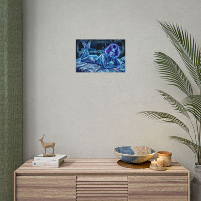 Cortana Halo Poster, Gaming Wall Art, Sci Fi Poster, Gamer Decor