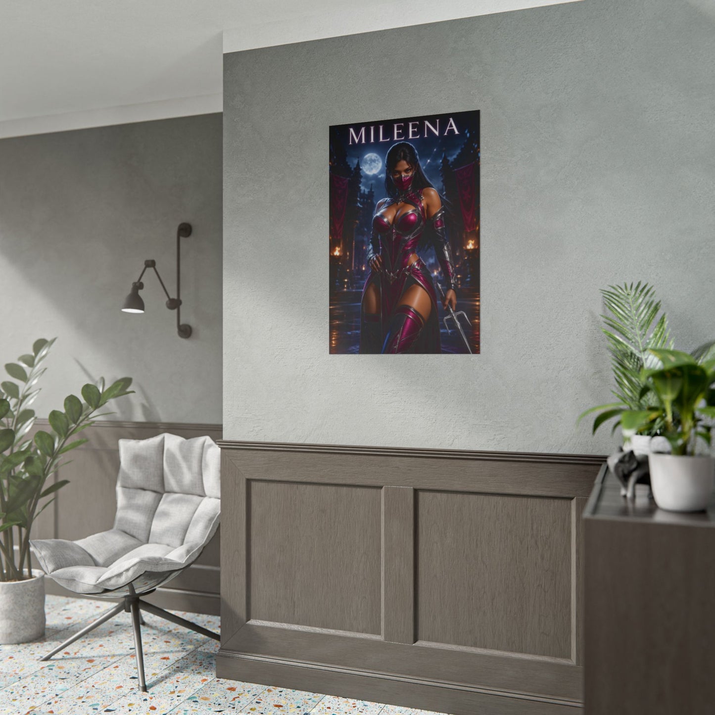 Mortal Kombat Mileena Poster MK Wall Art Print Decor