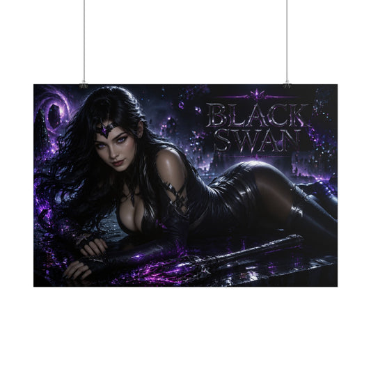 Manga Style Wall Art Black Swan Honkai Star Rail Anime Poster Bedroom Room Decor