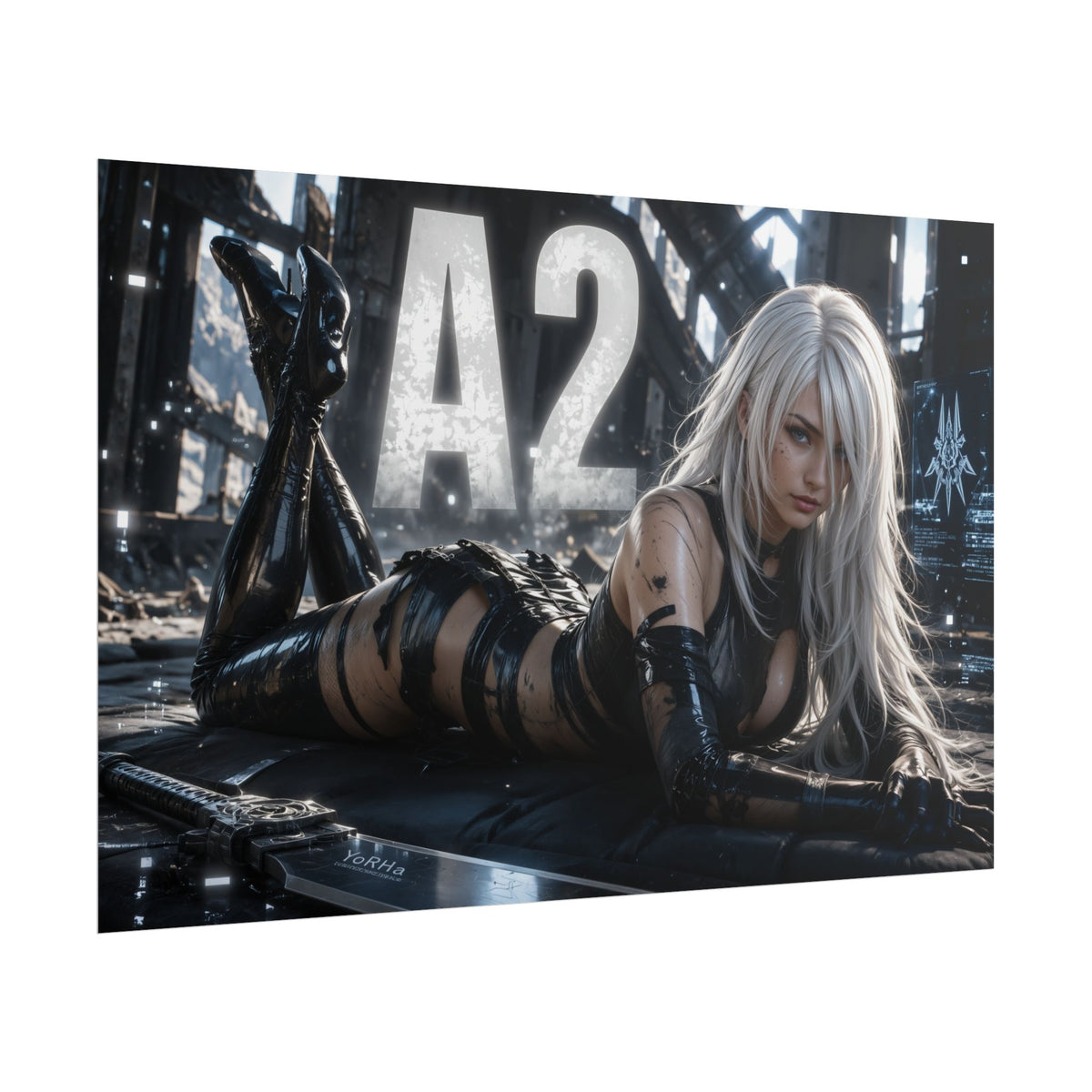 A2 Character Poster NieR Gamer Room Wall Art Collectible Decor Collectible Print