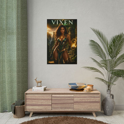 Vixen Poster, DC Comics Wall Art, Superhero Print, Gamer Decor