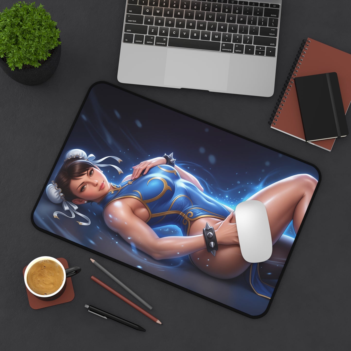 Street Fighter Mouse Pad, Chun-Li Desk Mat, Gamer Gift XXL