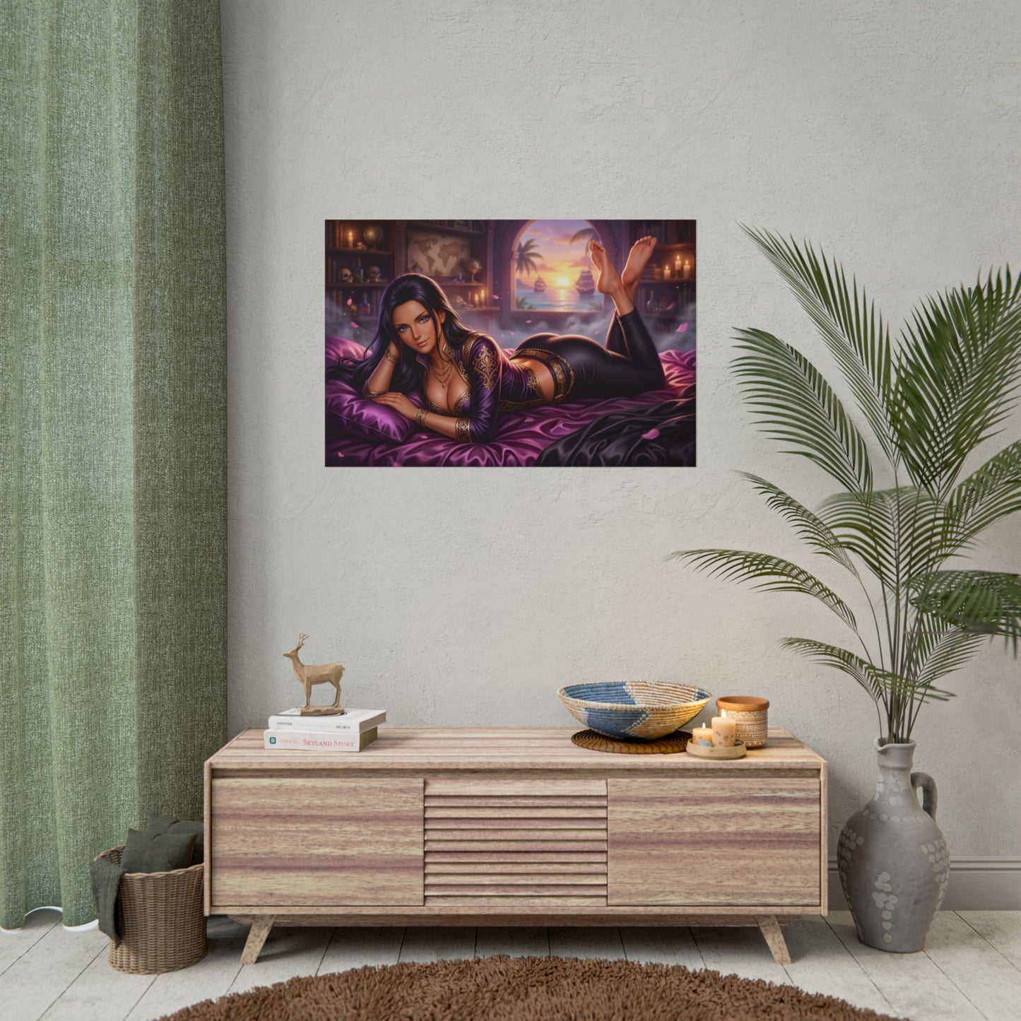 Nico Robin Poster, One Piece Wall Art, Anime Print, Gamer Decor
