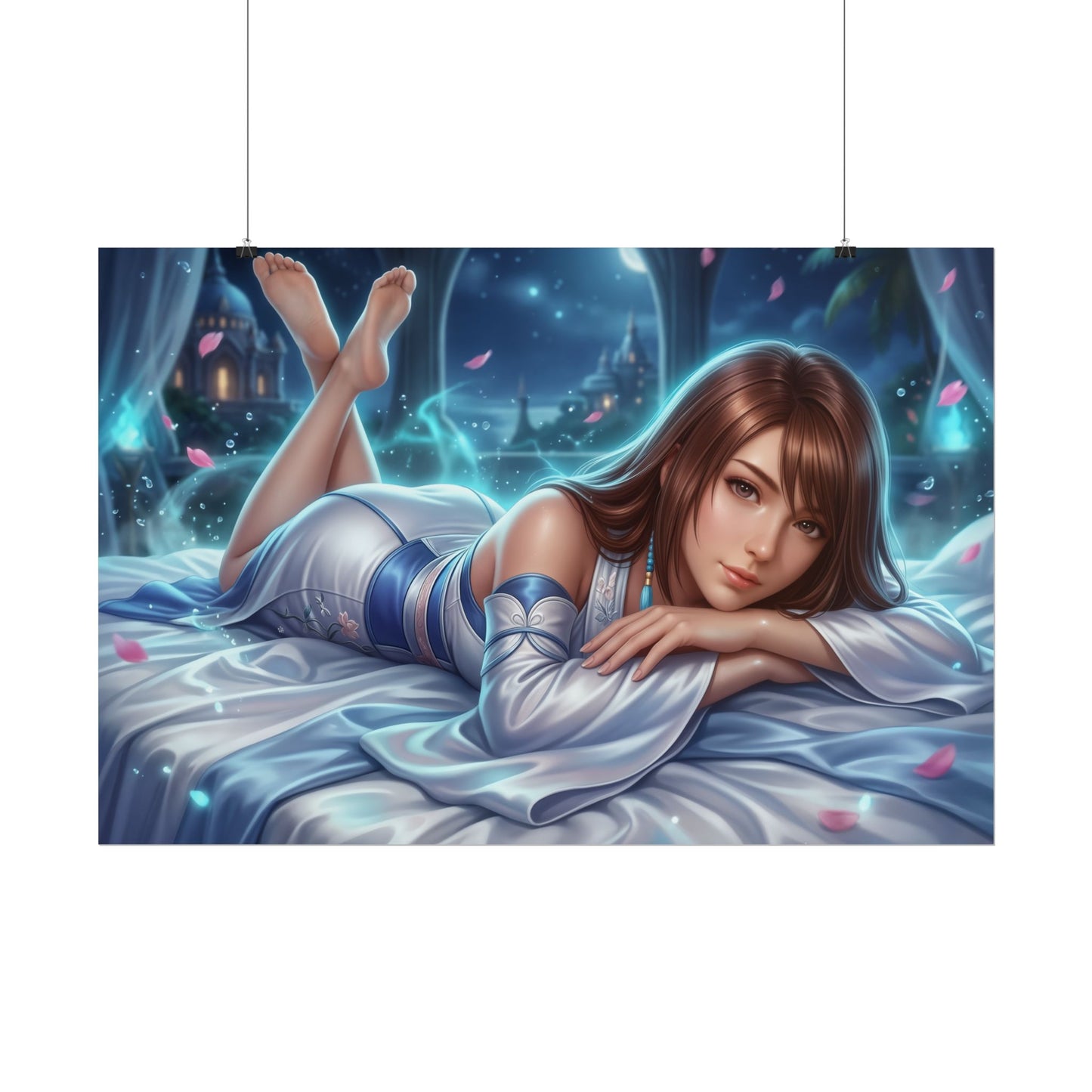 Yuna Final Fantasy Poster, Fantasy Wall Art, RPG Print, Room Decor