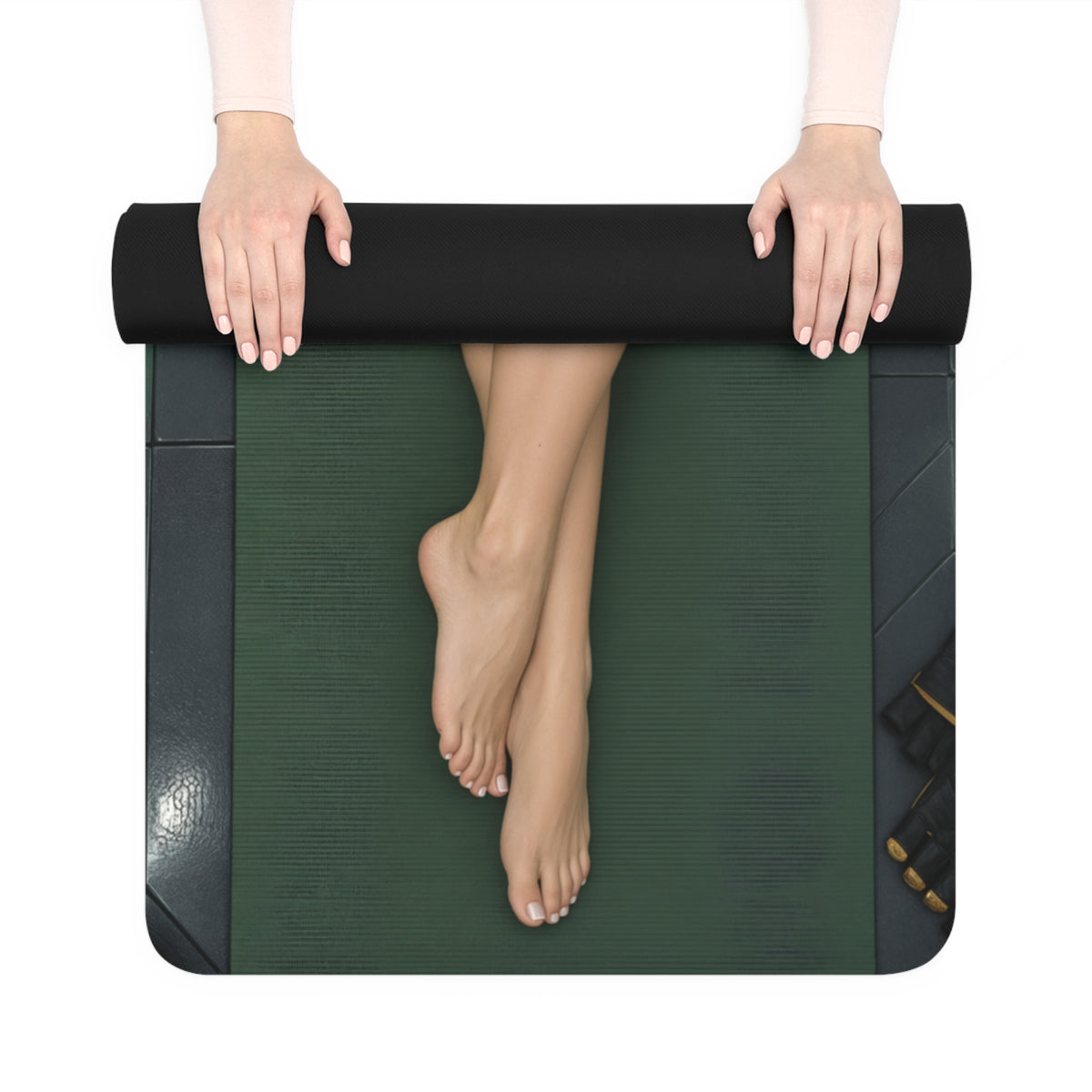 Rogue 24x72 Yoga Workout Mat Non Slip Rubber Fitness Mat