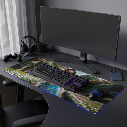 Килимок для столу Boa Hancock – світлодіодний RGB-підсвітлювальний килимок, ігровий комплект із зображенням дівчини з аніме Waifu