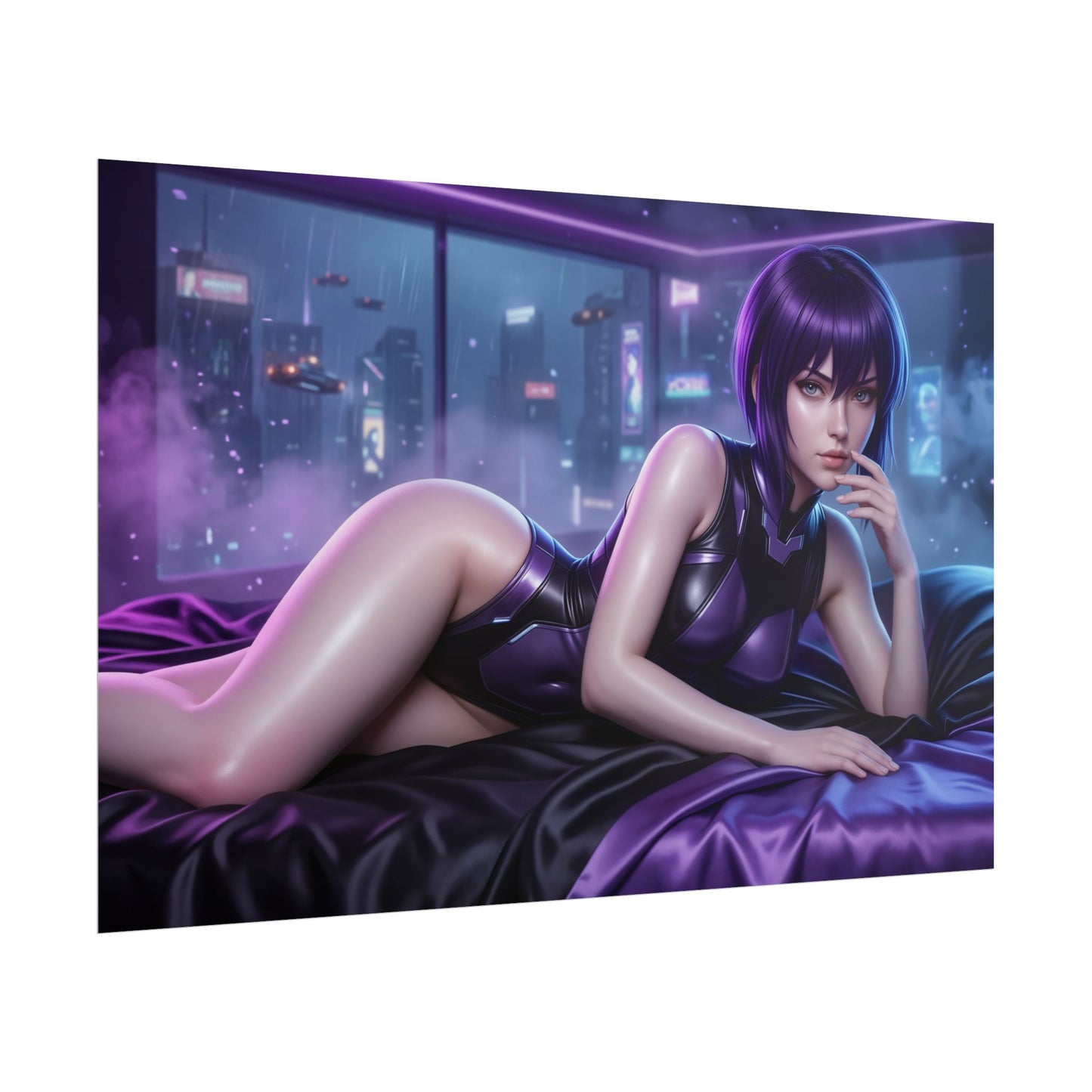 Motoko Kusanagi Poster, Ghost in the Shell Wall Art, Sci Fi Print