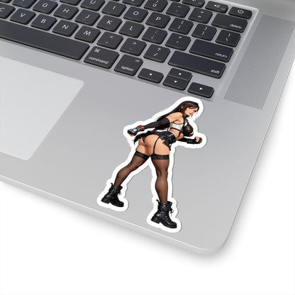 Tifa Lockhart Aufkleber – Fantasy-Heldin Vinyl-Aufkleber für Laptops &amp; Innendekoration