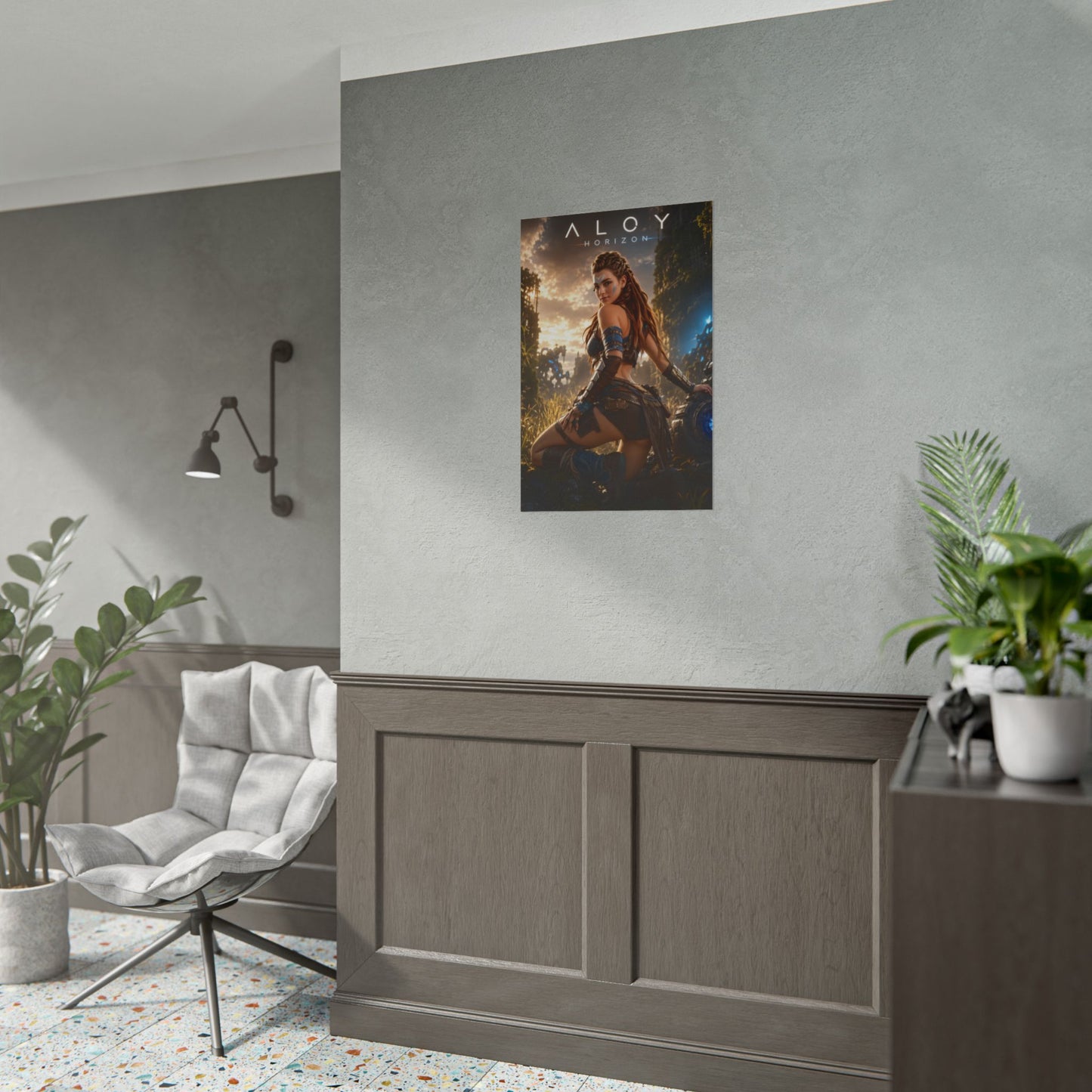 Aloy Horizon Poster, Gaming Wall Art, Fantasy Print, Adventure Decor