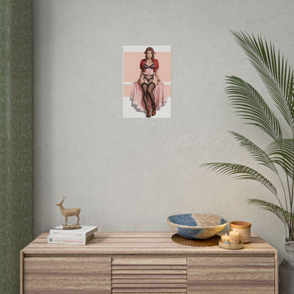 Aerith Gainsborough Wandbild, Anime-Waifu-Poster, Fantasy-Mädchen-Dekoration