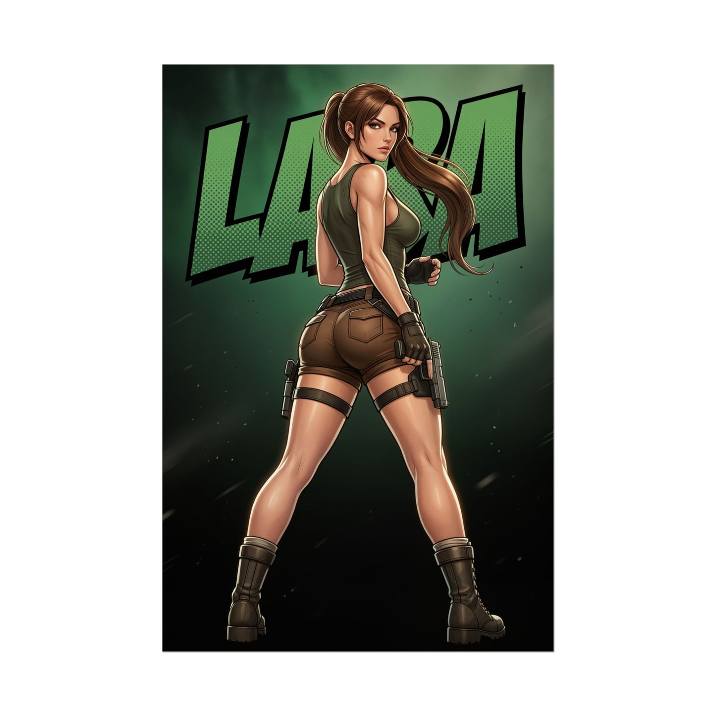 Lara Croft Tomb Raider Poster, Tomb Raider Wall Art Print, Adventure Girl Decor, Action Game Wall Art, Gamer Gift