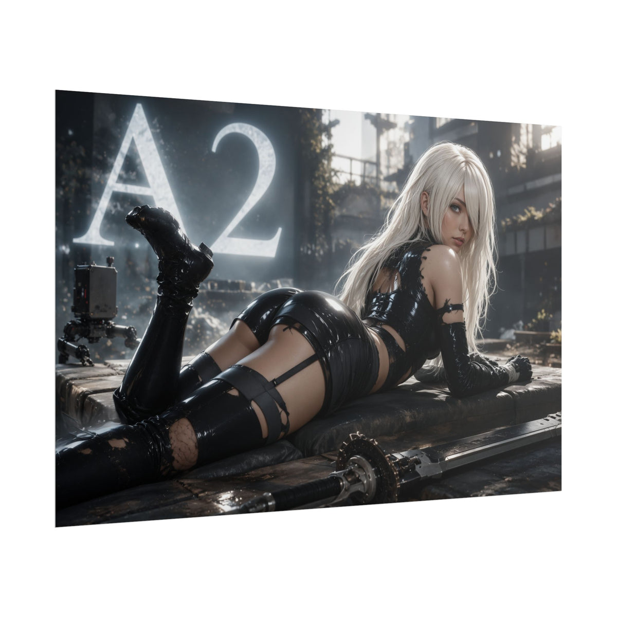 Gaming Wall Art A2 NieR Poster Game Room Decor Gamer Gift Print Wall Decor