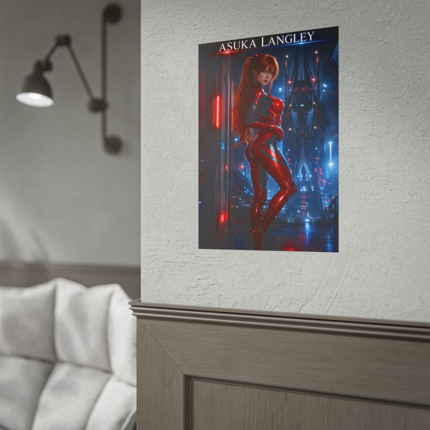 Asuka Langley Evangelion Poster Anime Wall Art Print Decor