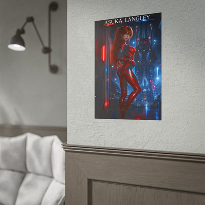 Asuka Langley Evangelion Poster Anime Wall Art Print Decor
