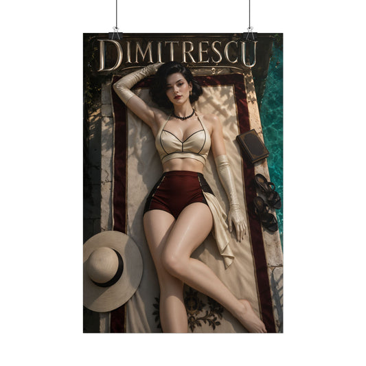 Lady Dimitrescu Resident Evil Poster Wall Art Character Room Decor Collectible P