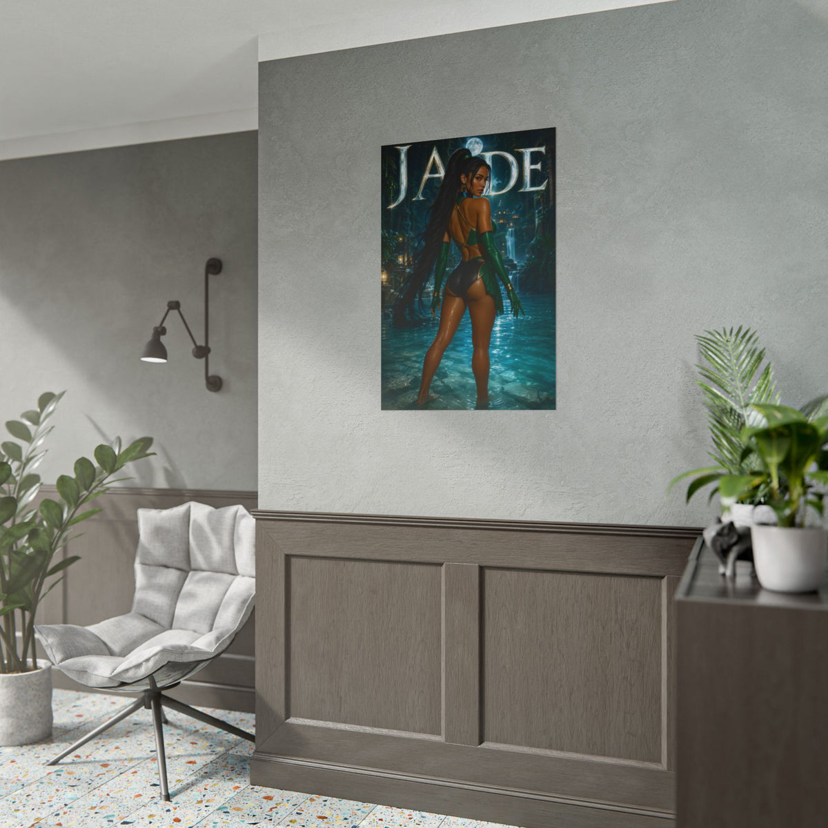 Jade Mortal Kombat Poster PC Gaming Wall Decor Bedroom Art Collector Gift