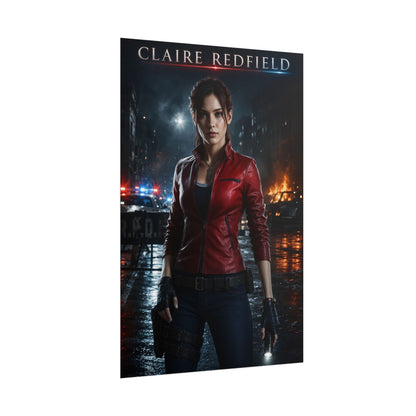 Claire Redfield Resident Evil Collectible Poster Gaming Wall Art