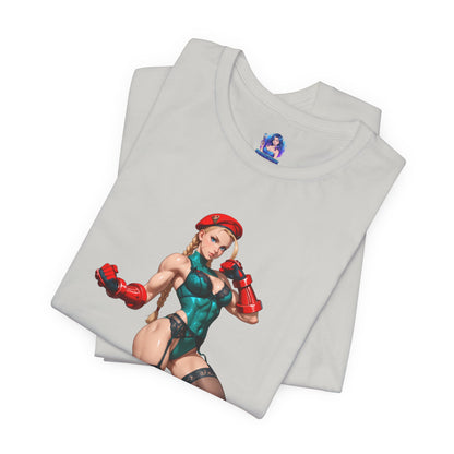Cammy White T-Shirt | Street Fighter T-Shirt für Gamer &amp; Anime-Fans | Waifu-Grafik-Shirt