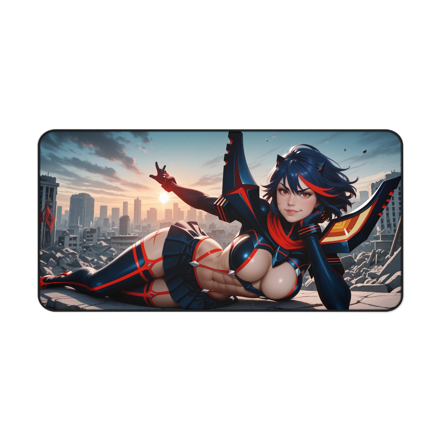 Килимок для столу Ryuko Matoi, килимок для миші з аніме-дівчиною-файтингом, налаштування столу для екшн-ігор