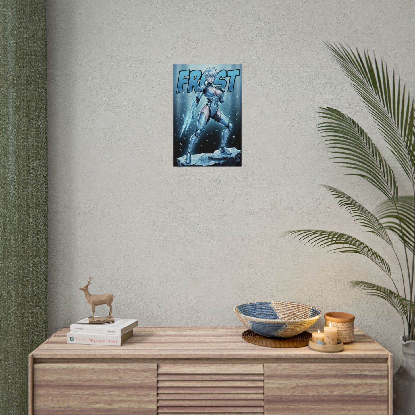 Frost Mortal Kombat Poster, Mortal Kombat Wall Art Print, Ice Fighter Girl Decor, Fighting Game Wall Art, Gamer Gift