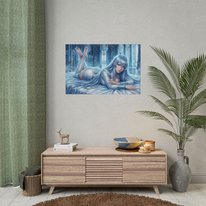 Esdeath Poster, Anime Wall Art, Fantasy Anime Print, Gamer Decor
